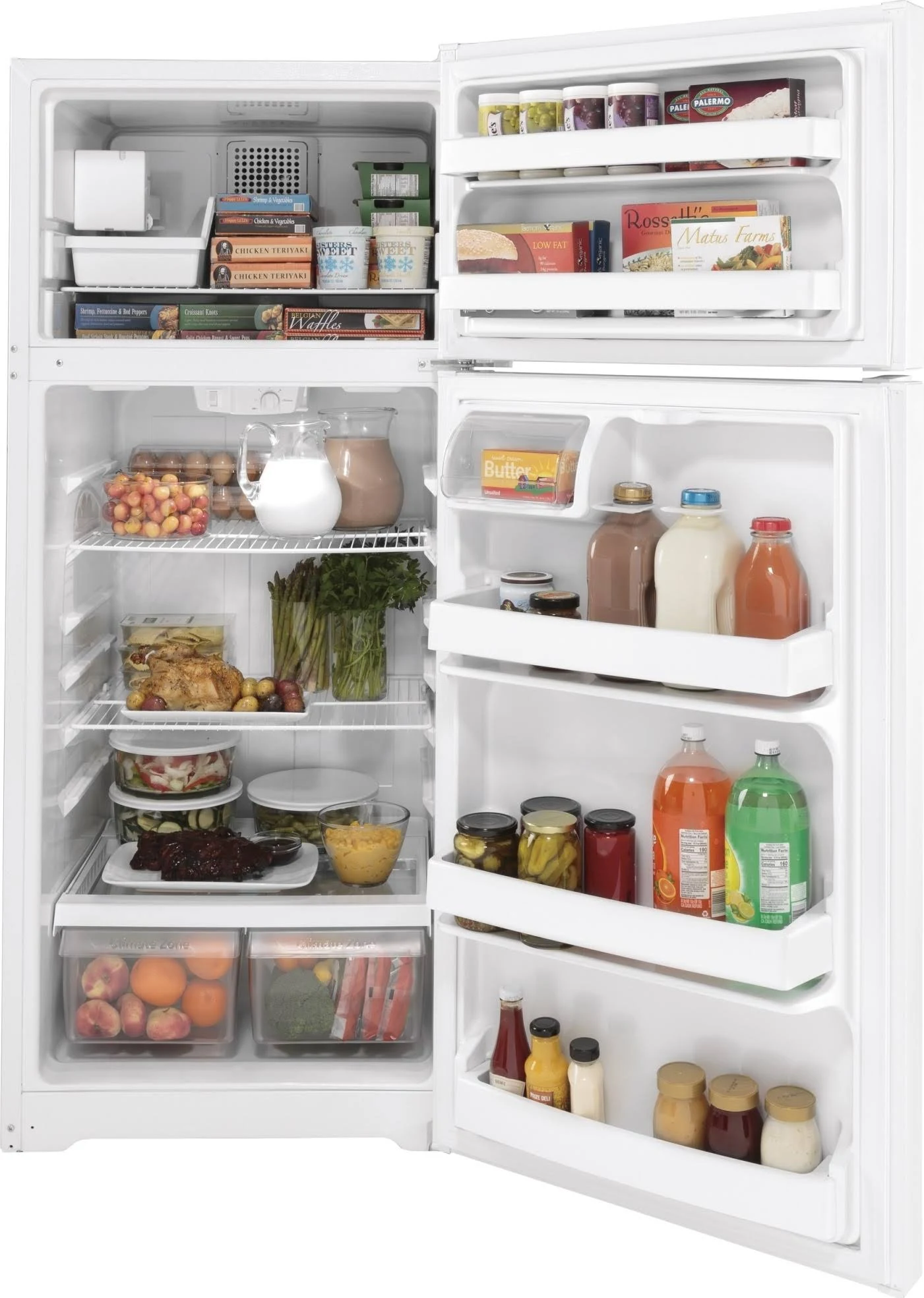 GE 17.5 cu.ft. White Top Freezer Refrigerator - Energy Star - GIE18DTNRWW