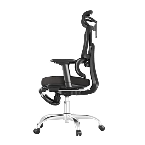 FLEXISPOT ErgoX Premium Ergonomic Office Chair with Footrest- Adjustable 3D Armrests, Dynamic Lumbar Support, Recline & Tilt Function, Mesh Seat