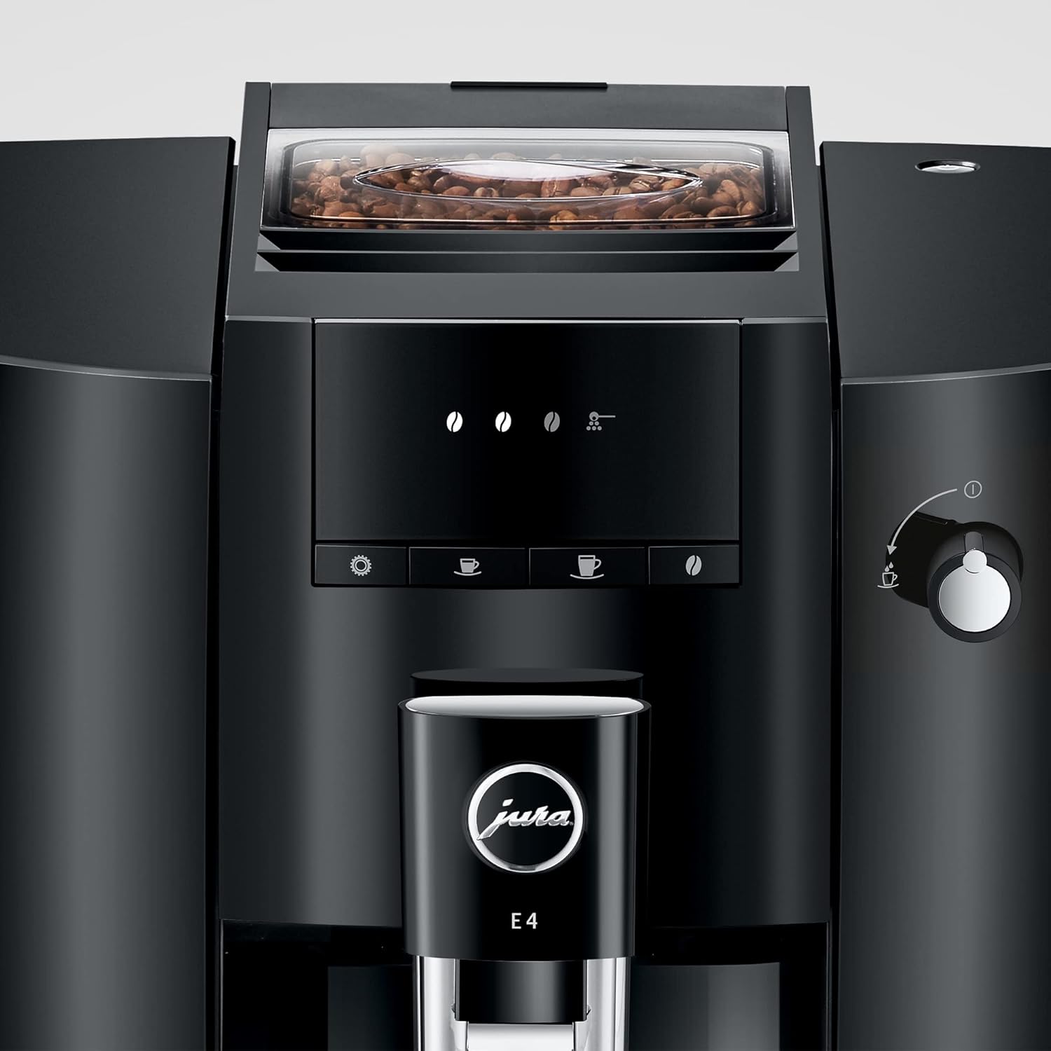 Jura E4 Automatic Coffee Machine (Piano Black)