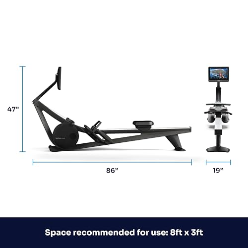 Hydrow Wave Rowing Machine with 16" HD Touchscreen & Speakers - Foldable | Live Home Workouts, Subscription Required