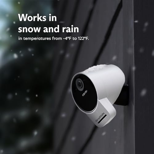SimpliSafe Outdoor Security Camera Series 2, 1080p Wireless and Wired Home Security Camera - Compatible with Gen 3 System
