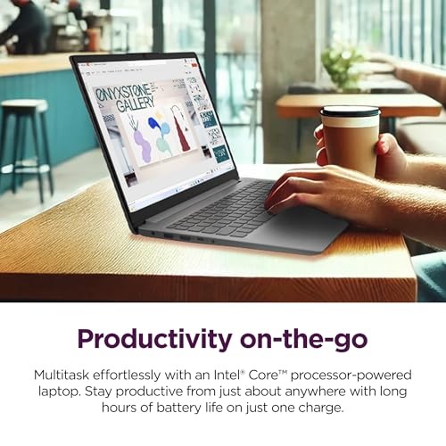 Lenovo IdeaPad 1i Laptop with Microsoft 365 Home and Business • 12GB RAM • 1TB Cloud Storage and 256GB SSD • Intel Core • 15 Anti-Glare Screen •