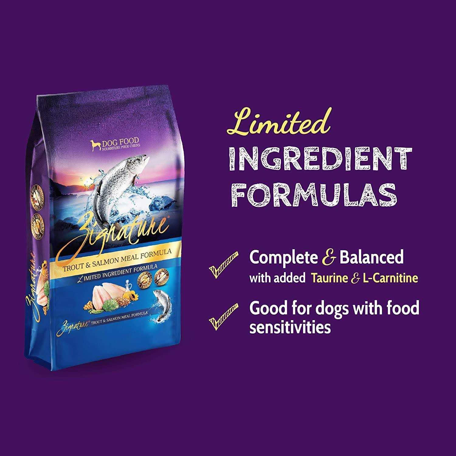 Zignature Dry Dog Food Trout Salmon Formula - Pet Supplies online store