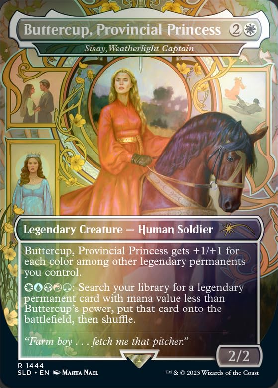 Wizards of the Coast Magic The Gathering: Secret Lair - The Princess Bride (Foil Edition) Collectible Card Set, Card set, 9 pieces