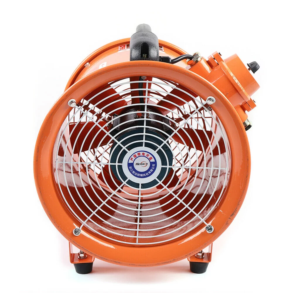 Oukaning Industrial Ventilator Explosion Proof Fan 10 Inch Blower Fan Extractor 250W 110V Household Ventilation Fans