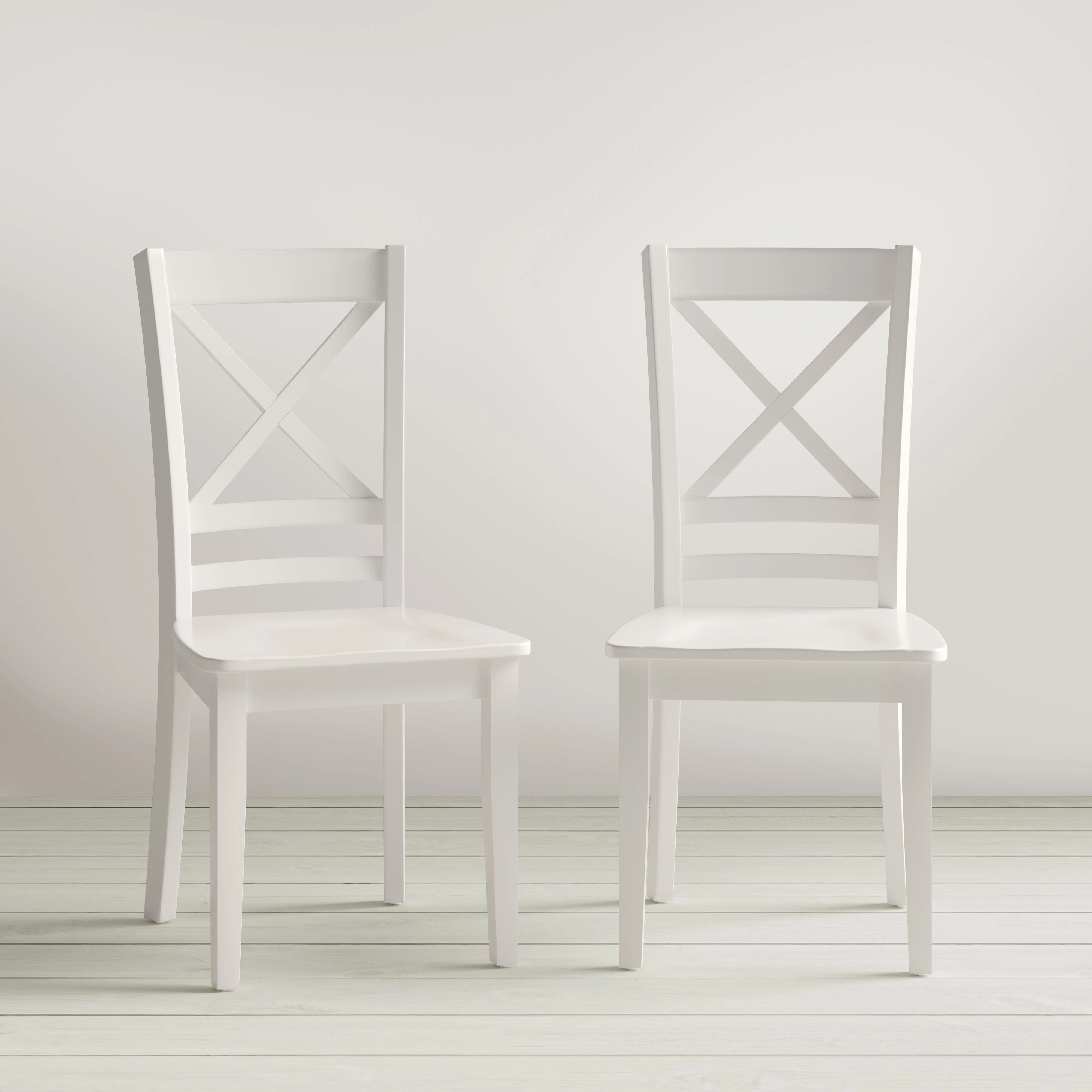 Jofran Simplicity Solid Wood Classic Cross-Back Dining Chair (Set of 2)