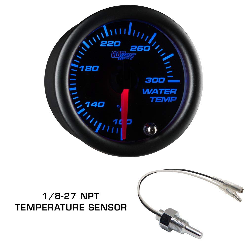 GlowShift Gauge Package Compatible with Chevrolet Chevy Cobalt 2005-2010 - Tinted 7 Color 30 PSI Boost/Vacuum