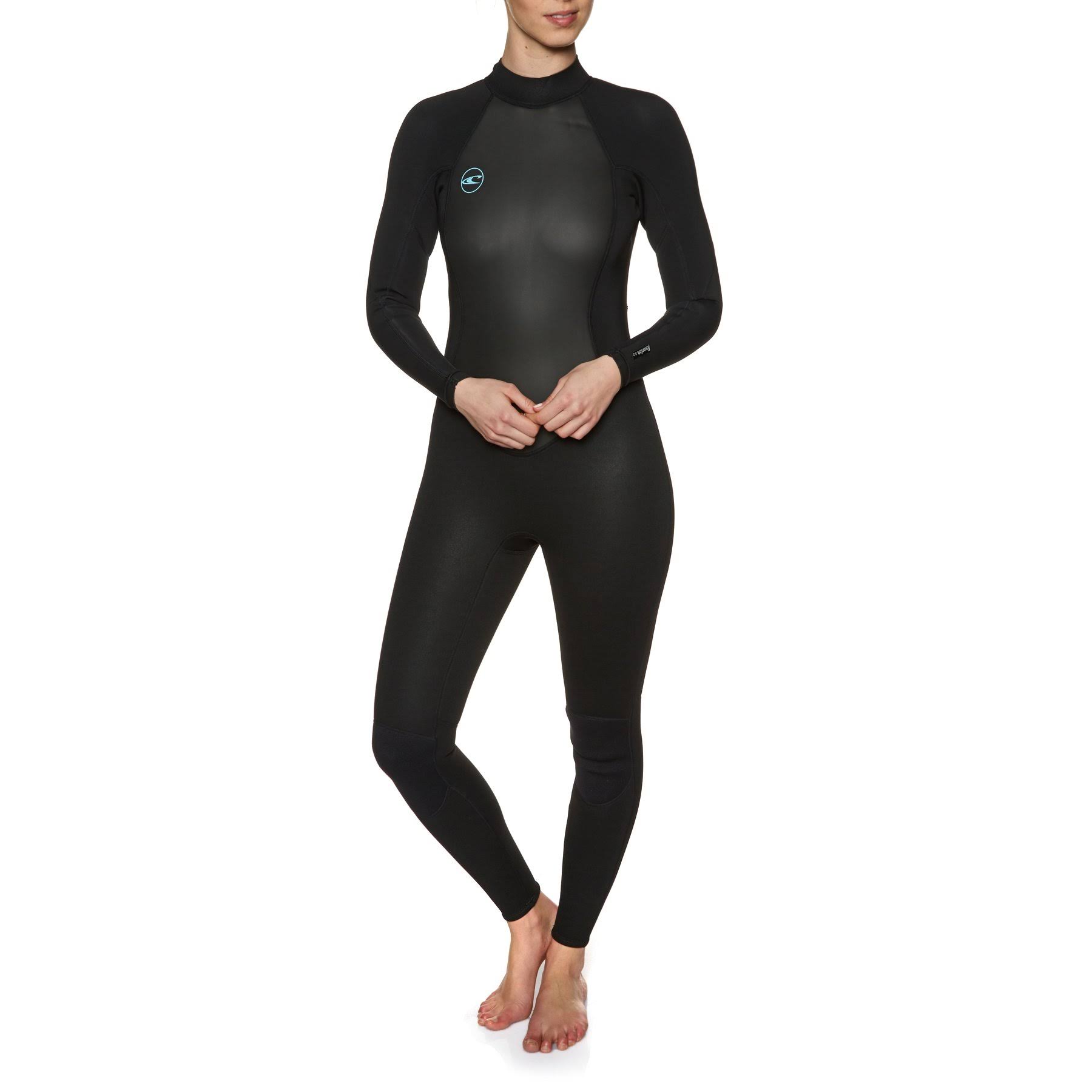 O Neill Reactor II 3/2mm Back Zip Wetsuit - Black