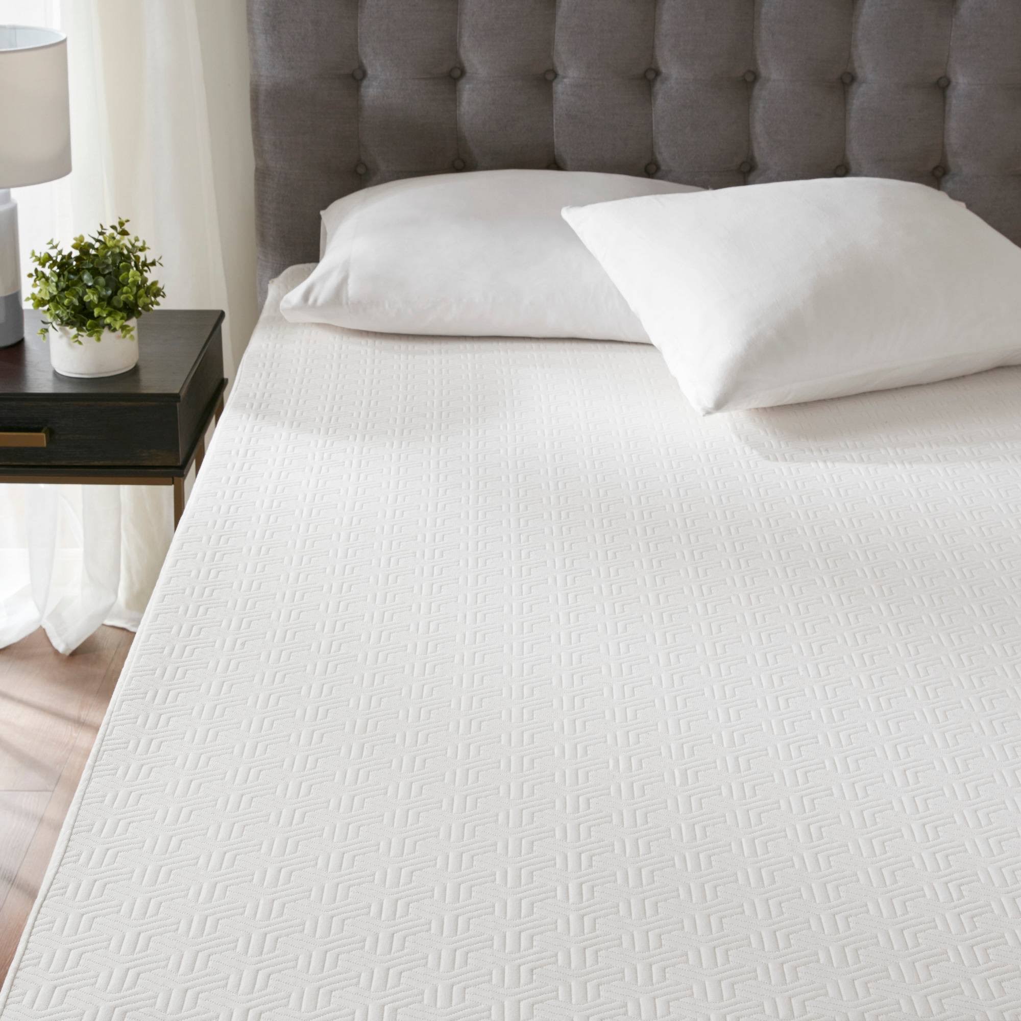 Sleep Philosophy 4x22 Memory Foam Mattress Topper, Twin, White