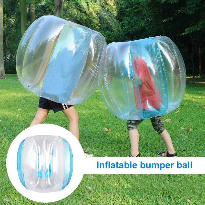 Wodesid Inflatable Bumper Bubble Soccer Balls for Adults Sumo Football Bumper Ball Zorb Giant Human Hamster Ball Body for Outdoor Team Gaming Play