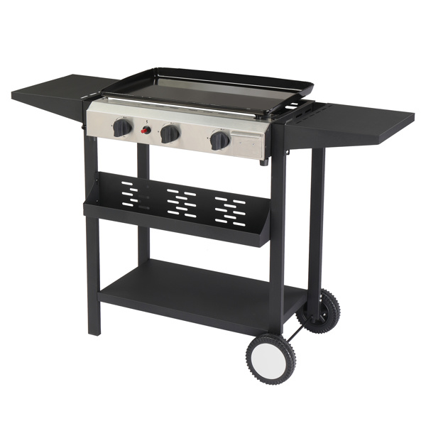 3-Burner Gas Griddle Cooking Station - Elevate Outdoor Cooking