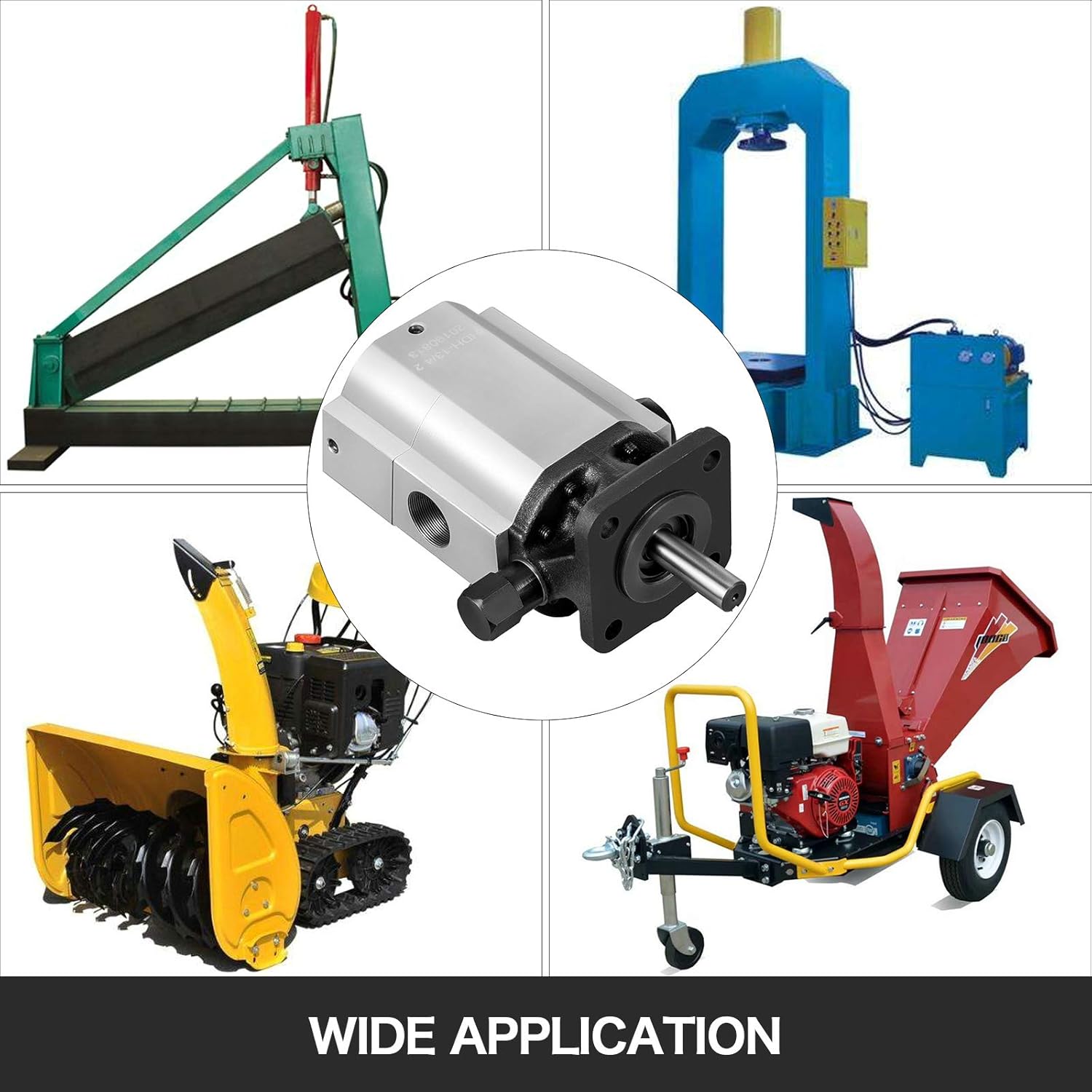 Bestauto Hydraulic Pump 16 GPM Hydraulic Motor 2 Stage Hydraulic Pump Log Splitter Hydraulic Pump Wood Splitter Pumps Log Splitter Hydraulic Built