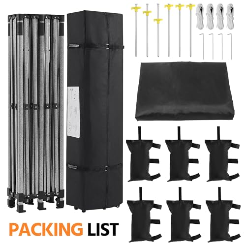Yaheetech Heavy Duty Pop Up Canopy Tent, 10x20 Commercial Instant Shelter Tent for Wedding, Parties, Adjustable Outdoor Canopy with Wheeled Carry Bag