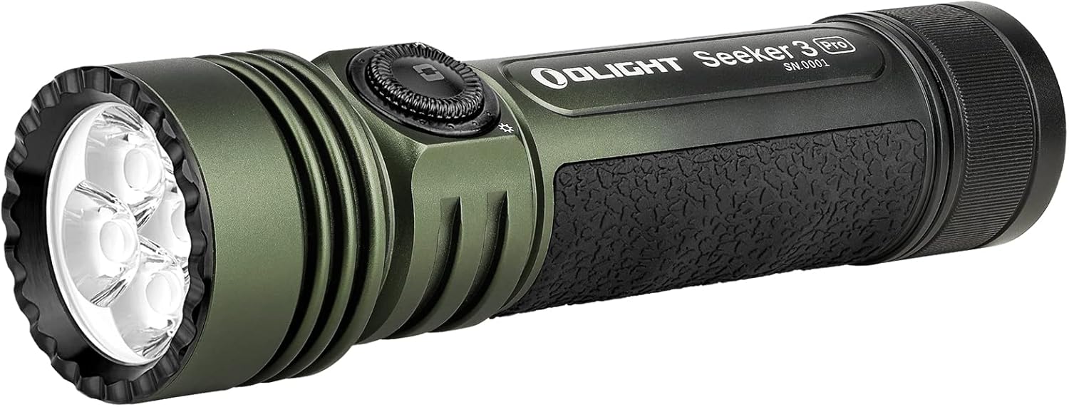 OLIGHT Seeker 3 Pro 4200 Lumens Ultra-Bright Floodlight Flashlight, High Lumens MCC3 Rechargeable Flashlights for Outdoor Searching, Camping