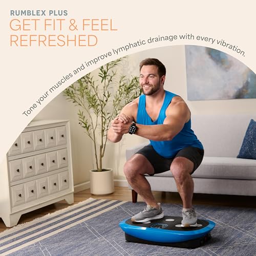 Lifepro Vibration Plate Machines – Full Body Workout, Recovery & Lymphatic Drainage with 4D Motion, Silent Operation, Joint Support