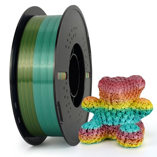 Kingroon Silk PLA Bundle 3D Printer Filament, Dimensional Accuracy +/- 0.03 mm, 10 kg Spool(22lbs)