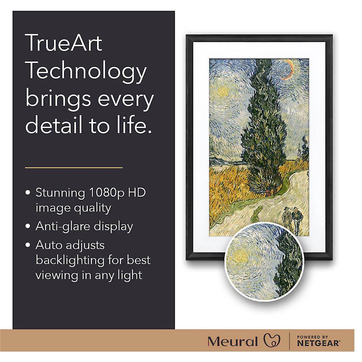 Meural Canvas II  Black Digital Picture Frame