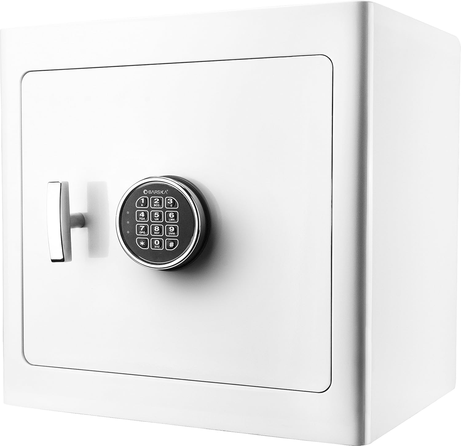 New Barska Steel Fireproof Jewelry Drawer Security Safe Cabinet with Organizer, White