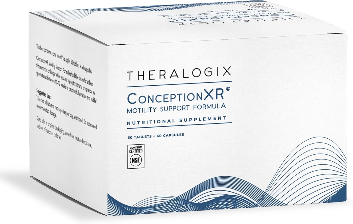 Theralogix ConceptionXR Motility Support Formula - Men's Preconception Vitamins for Fertility Support