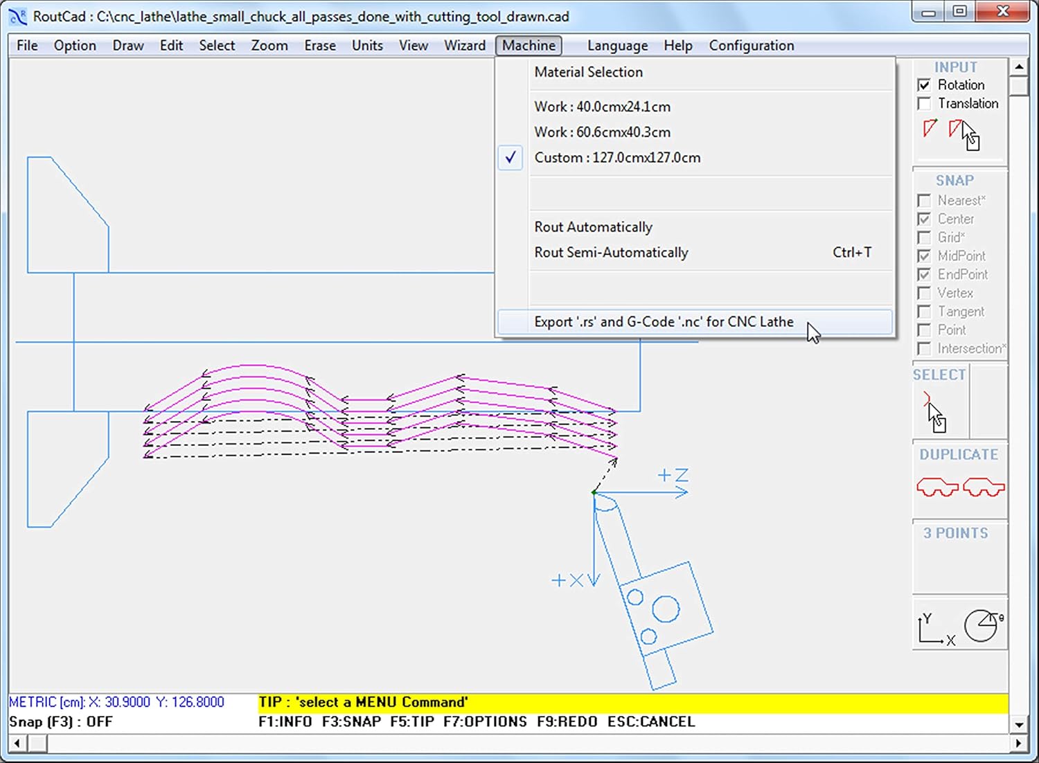 CAD-CAM CNC Lathe Software for Mach 3-4, Linux CNC, EMC2, Fanuc