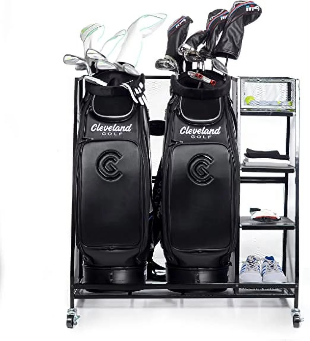 Milliard Golf Organizer - Extra Large Size - Fit 2 Golf Bags and Other Golfing Equipment and Accessories in This Handy Storage Rack