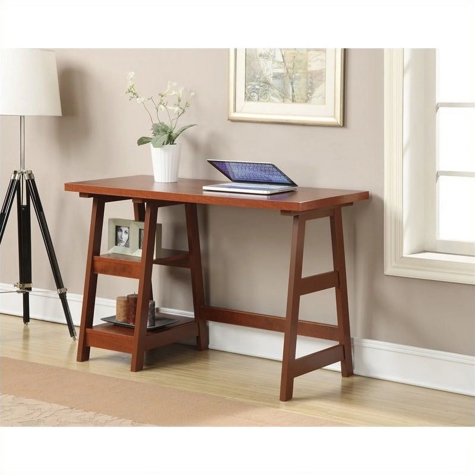 Scranton & Co Trestle Desk - Cherry