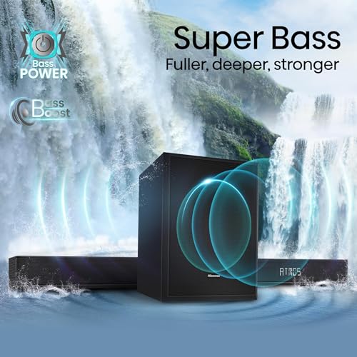Hisense AX3100Q 3.1Ch Sound Bar with Wireless Subwoofer, Dolby Atmos, DTS:X, Bluetooth 5.3, Roku TV Ready, HDMI/AUX/ARC/Optical/USB, EzPlay, Ez UP