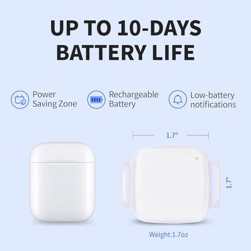 GPS Tracker for Dogs No Subscription No Monthly Fee, Real-Time Tracking, GPS Wireless Dog Fence, Long Battery Life, Unlimited Range