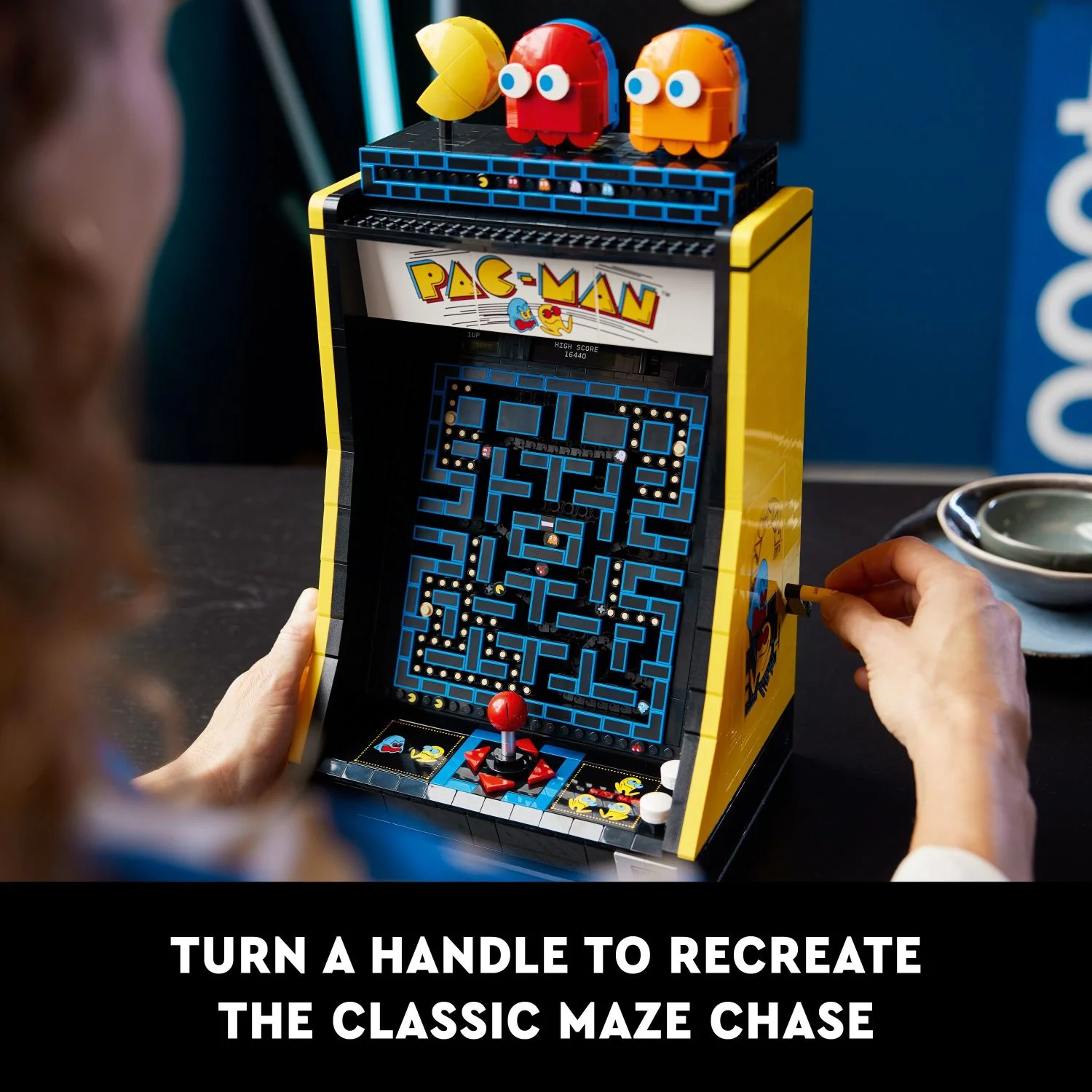 LEGO Icons PAC-MAN Arcade Building Kit, Buildable Model of a Classic Video Game