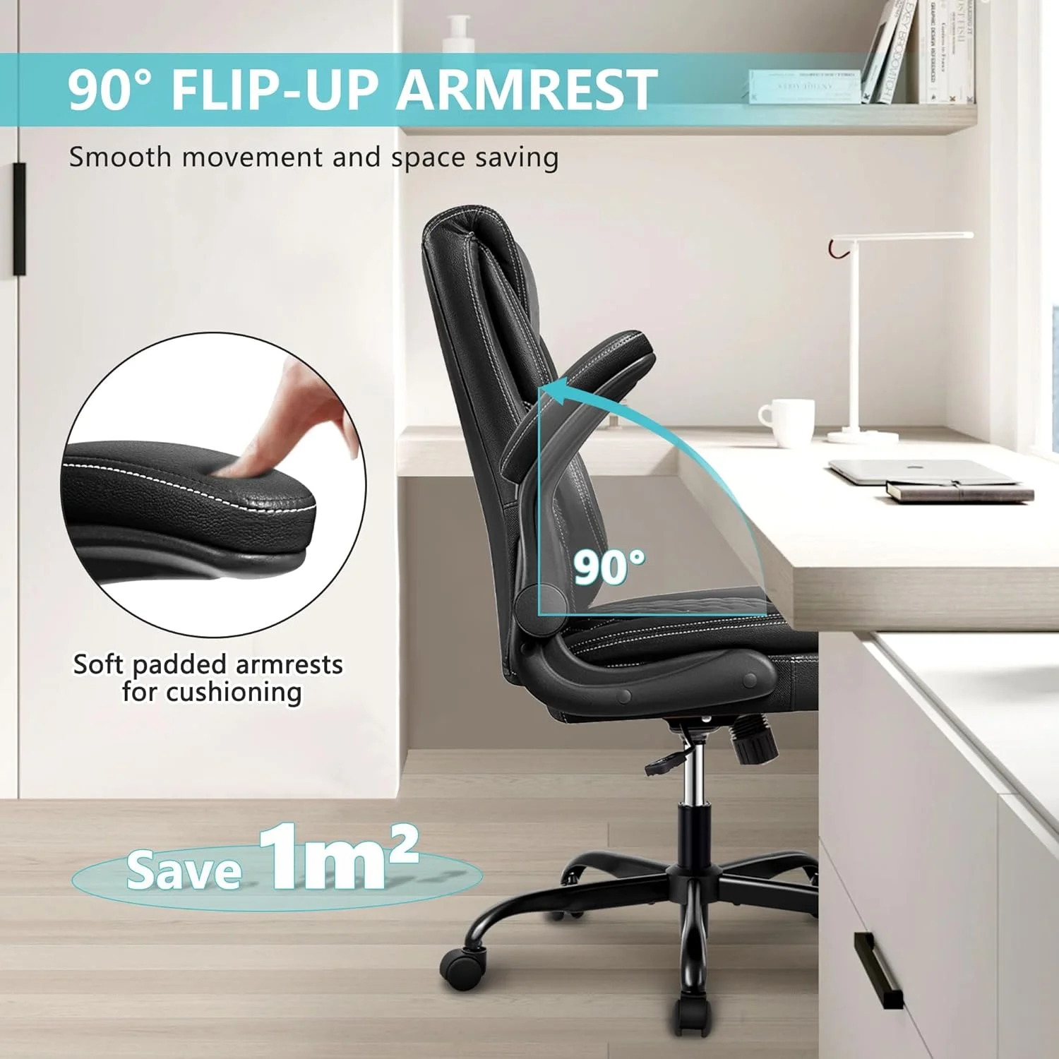 Office Chair-Office Desk Chair,Computer Chair, Ergonomic Office Chair,Leather Office Chair, Executive Office Chair High Back