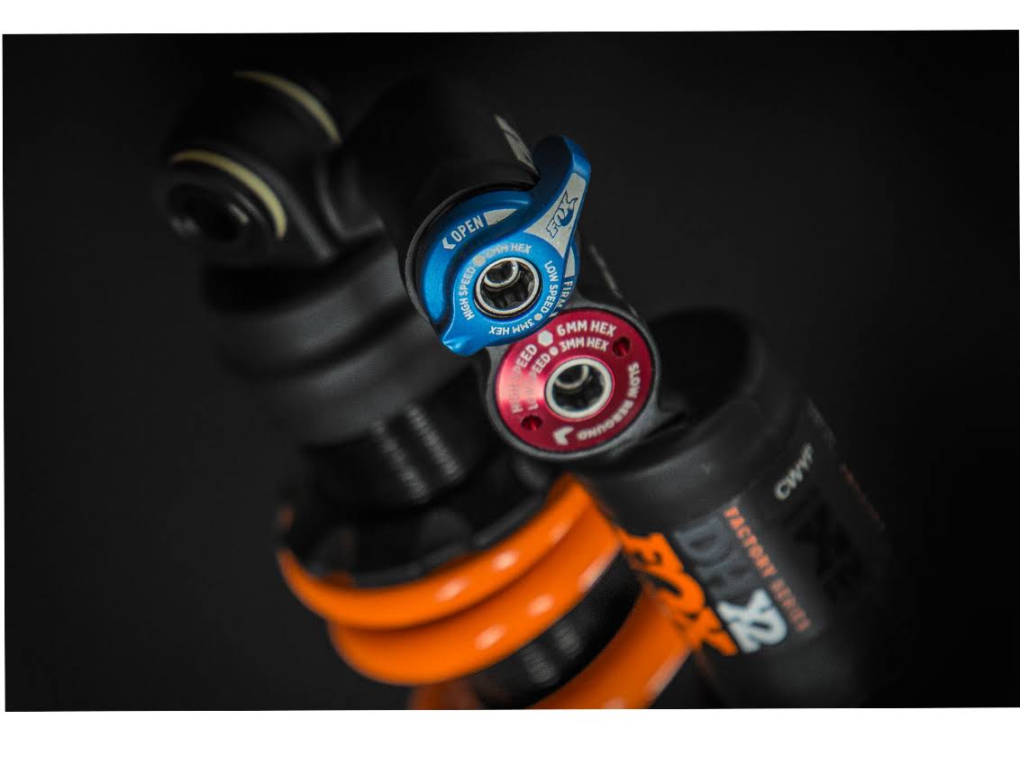 Fox DHX2 Factory Rear Shock Metric 230x65mm 2-Position Lever Ti-Nitride Coat