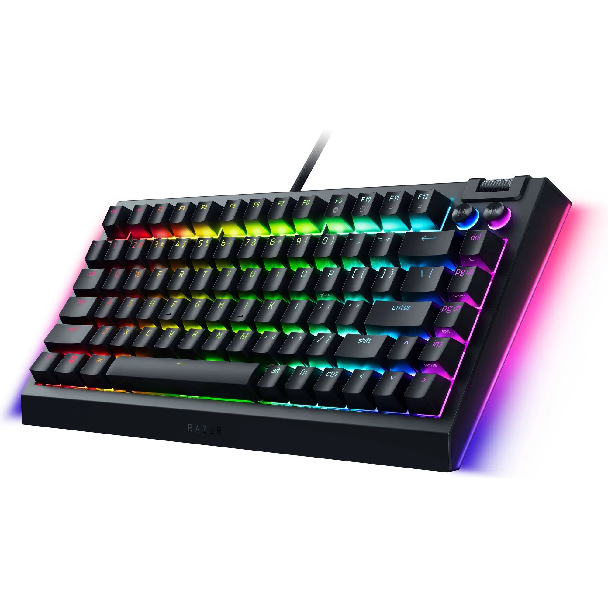 Razer BlackWidow V4 75% Hot-Swappable Mechanical Gaming Keyboard, RGB Chroma, Black - Radiant Selections