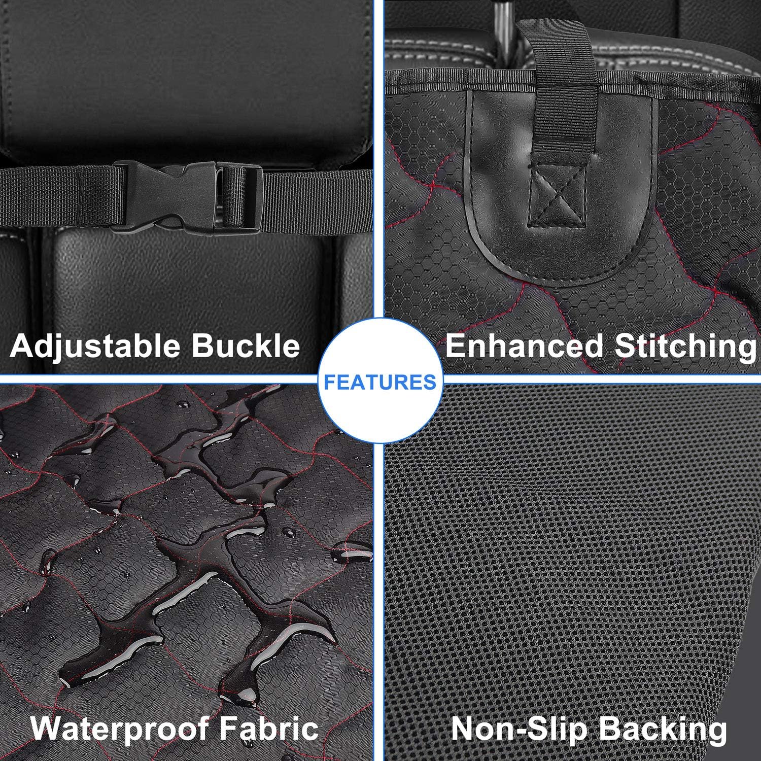 INKZOO SUV Cargo Liner for Dogs, Waterproof & Scratch Proof Pet Car Cargo Cover with Bumper Flap Protection for Dogs Cats