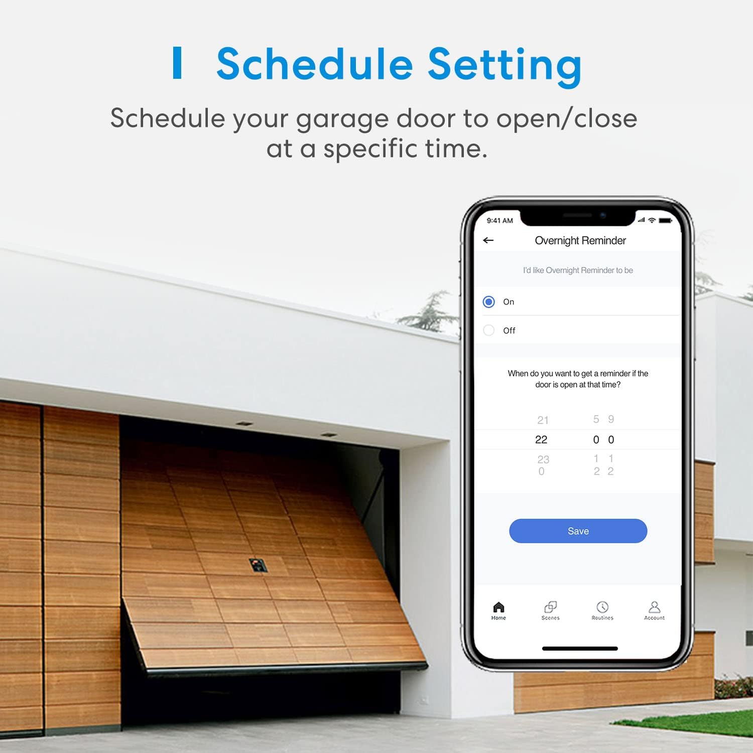 meross Smart Garage Door Opener Remote, APP Control, Compatible with Alexa, Google Assistant and SmartThings, Multiple Notification Modes