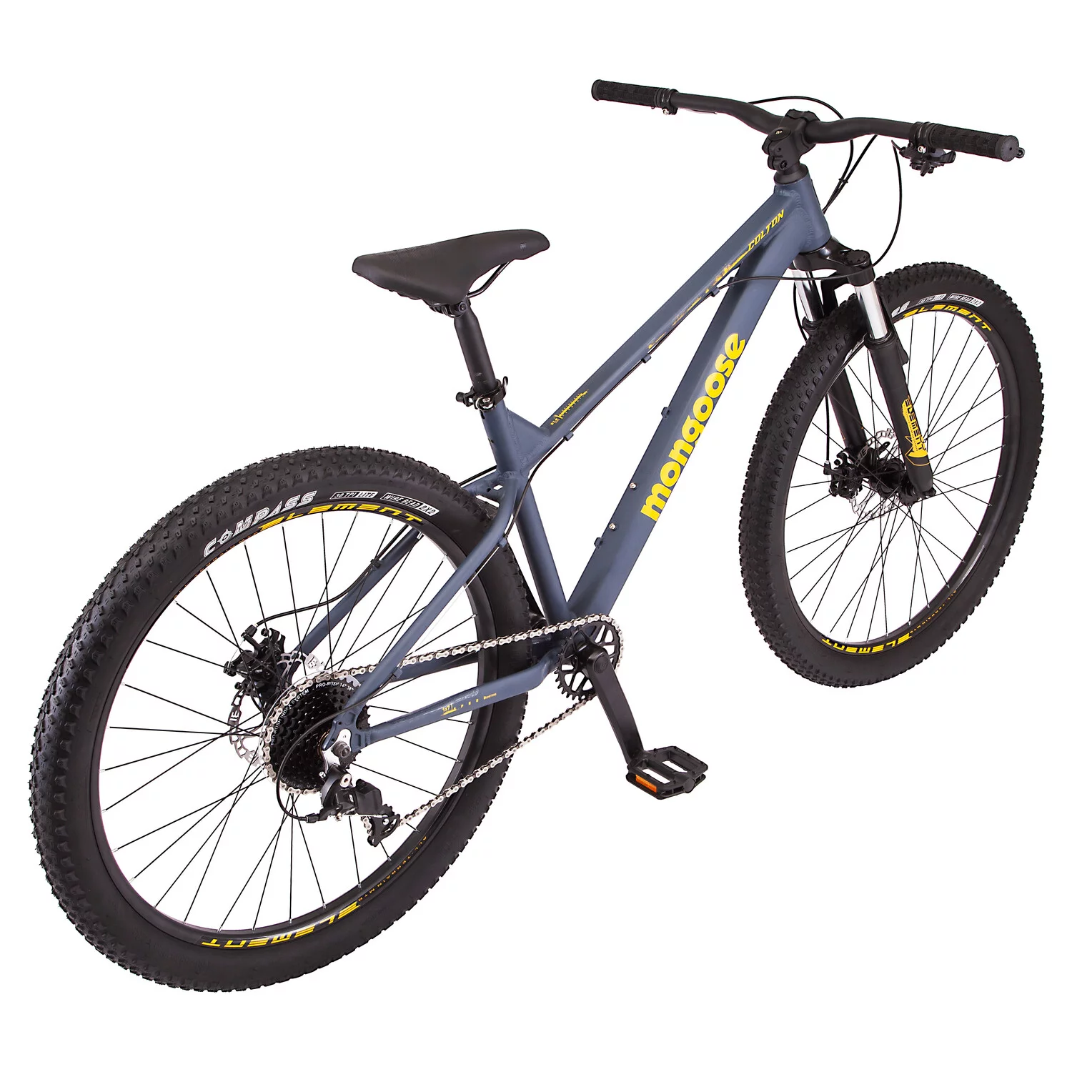 Mongoose Mongoose Colton Mountain Bike, 27.5-Inch Wheel, 7 Speeds, Slate Blue