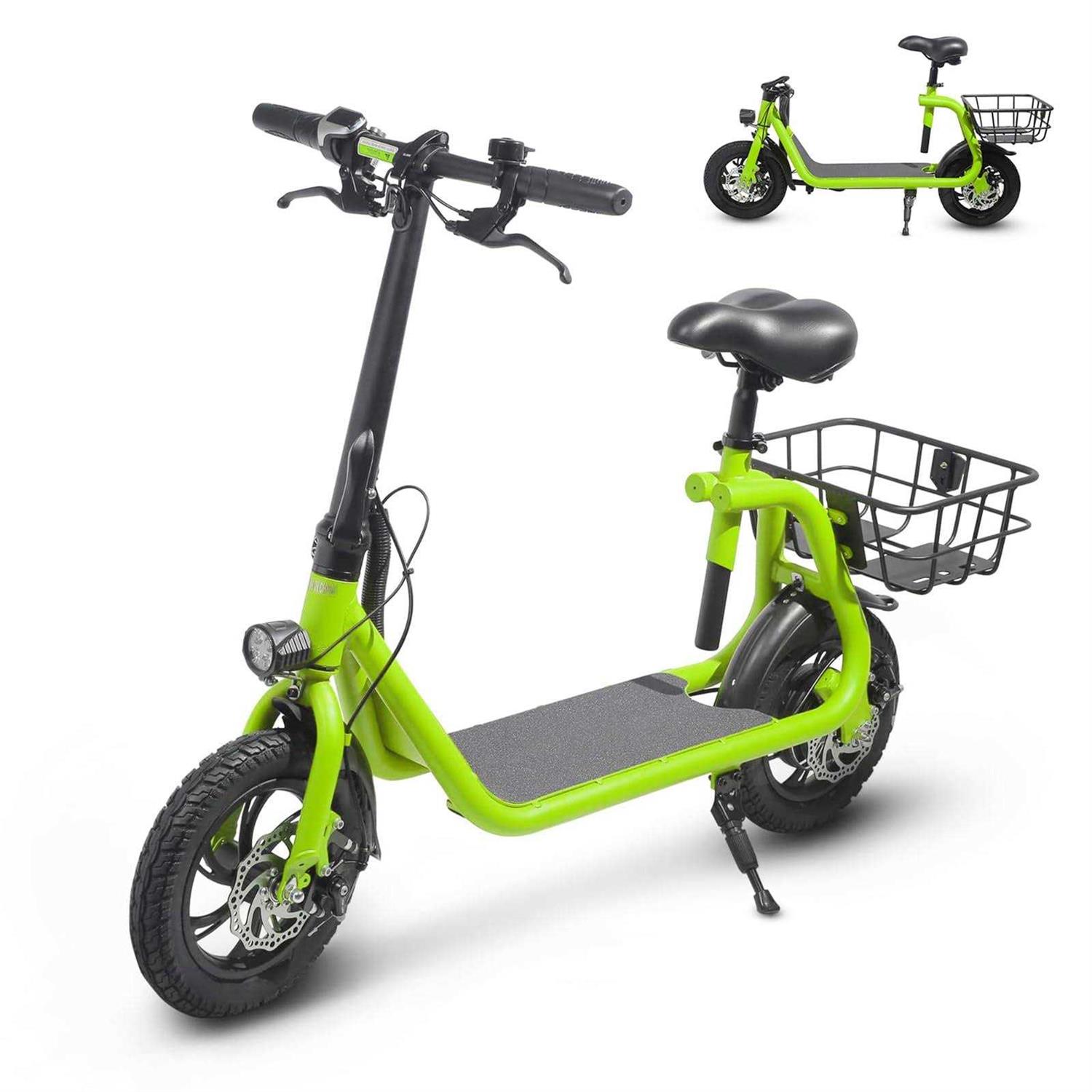 SEHOMY Electric Scooter Adults with Seat Portable Scooters for Adults 15.5mph Lightweight - Sports Supplies Online Store