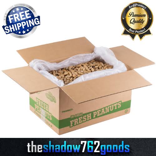 Hampton Farms 25 lb. Roasted Unsalted In-Shell Peanuts