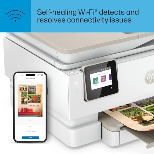 HP ENVY Inspire 7955e Wireless Color Inkjet Printer, Print, scan, copy, Easy setup, Mobile printing, Best-for home