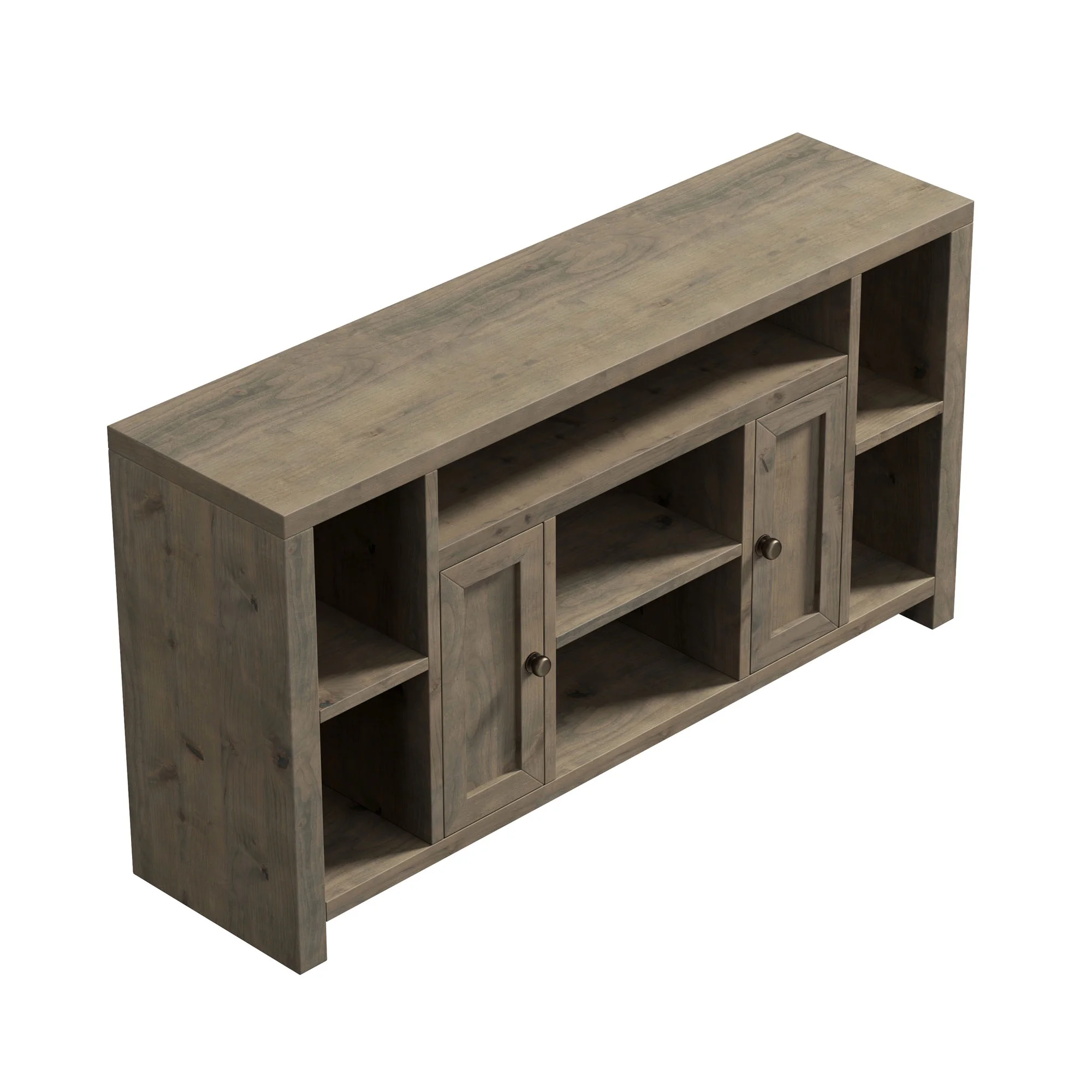 Bridgevine Home Modern Rustic TV Stand for 70 inch TV, Fully Assembled