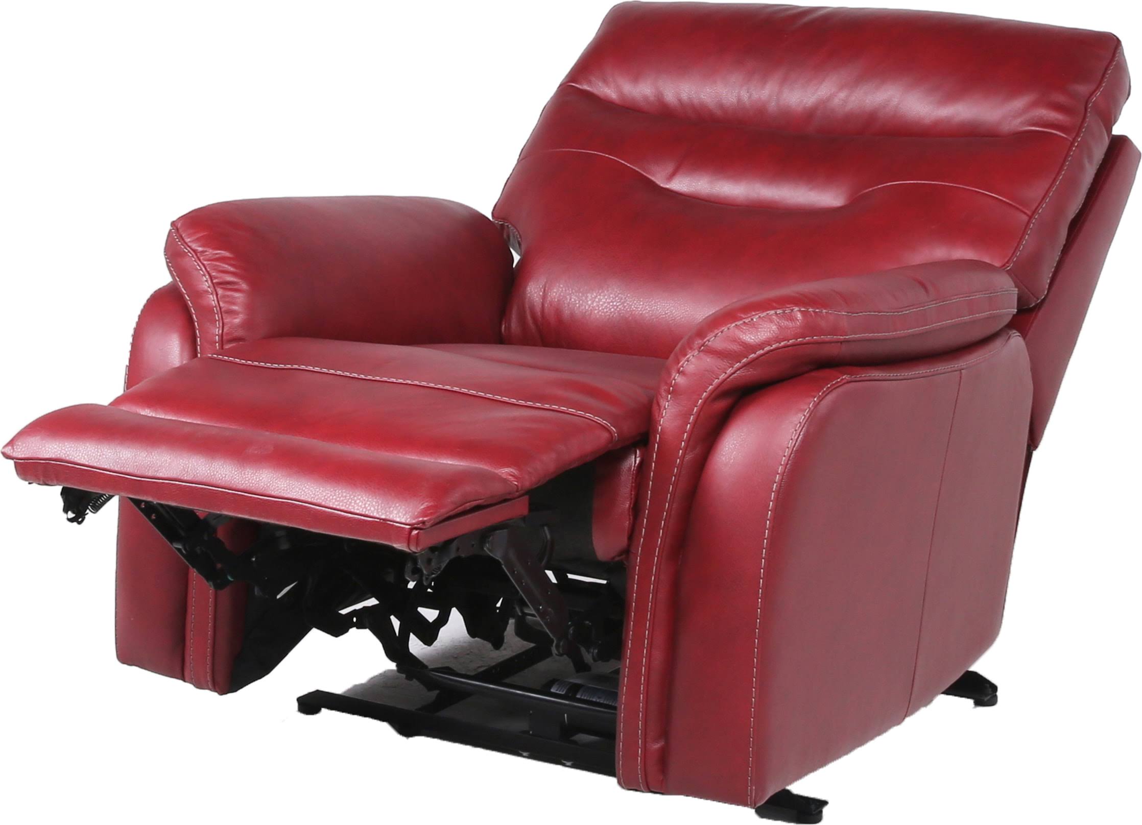 Steve Silver Fortuna Power Recliner Chair - Dark Red