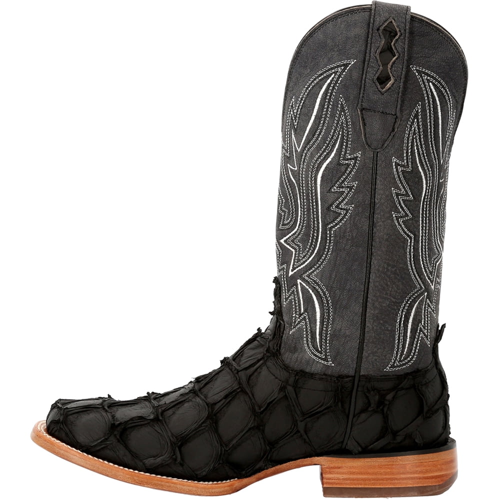 Durango Mens Premium Exotics Pirarucu Square Toe Casual Boots Mid Calf - Radiant Selections