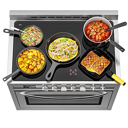 KoolMore 36 Inch All-Electric Range Oven with Ceramic Cooktop Burners, Stainless Steel Kitchen Stove with Large Capacity Convection Cooking