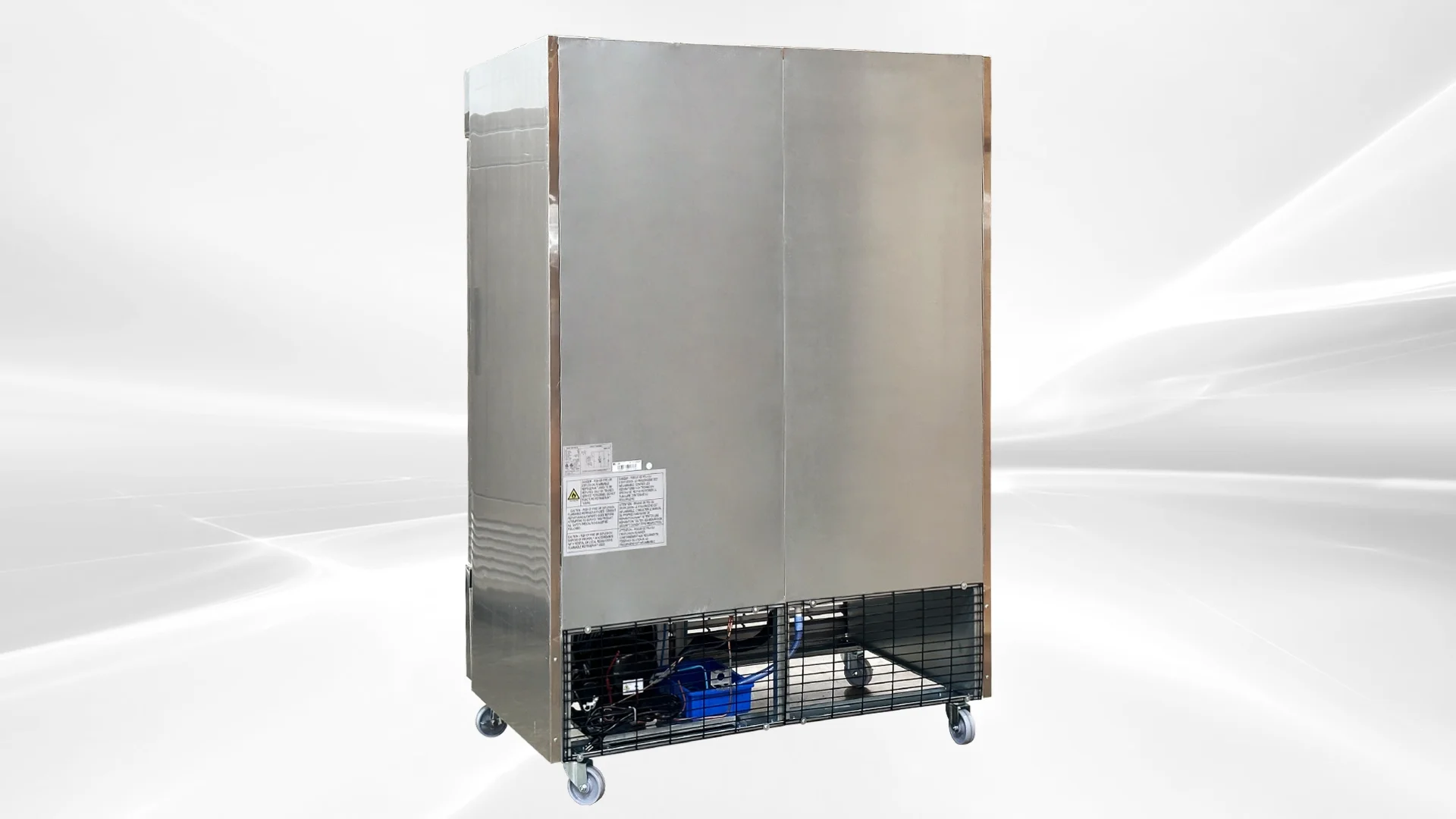NSF 43 Cu.ft Reach-In double Door commercial  Refrigerator fridge icebox SS interior C55R