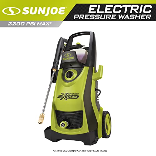 Sun Joe Electric Pressure Power Washer, 2030 PSI (PWMA Certified), 1.2 GPM, Dual Soap Tanks, (35-FT GFCI Water-Safe, Power Cord), SPX3000