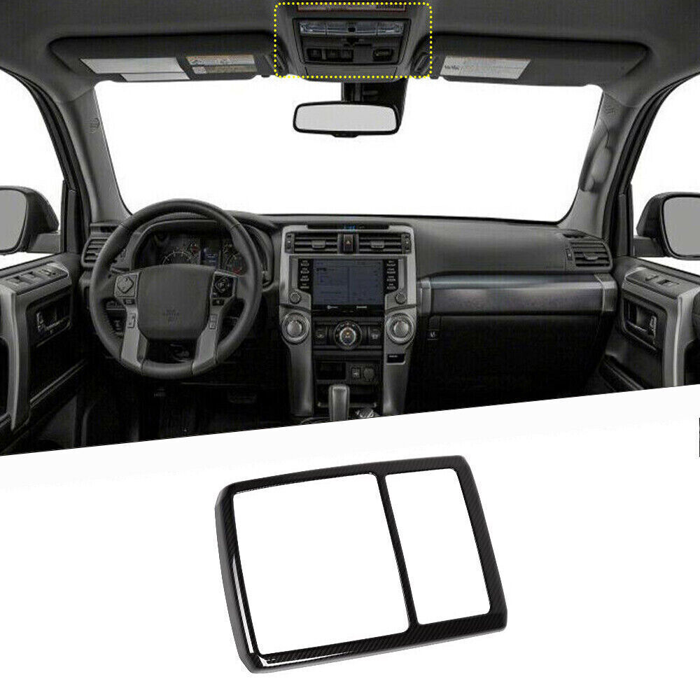 Teledu Interior Reading Light Lamp Cover Frame Trim Bezels 4Runner 10+ Carbon Fiber