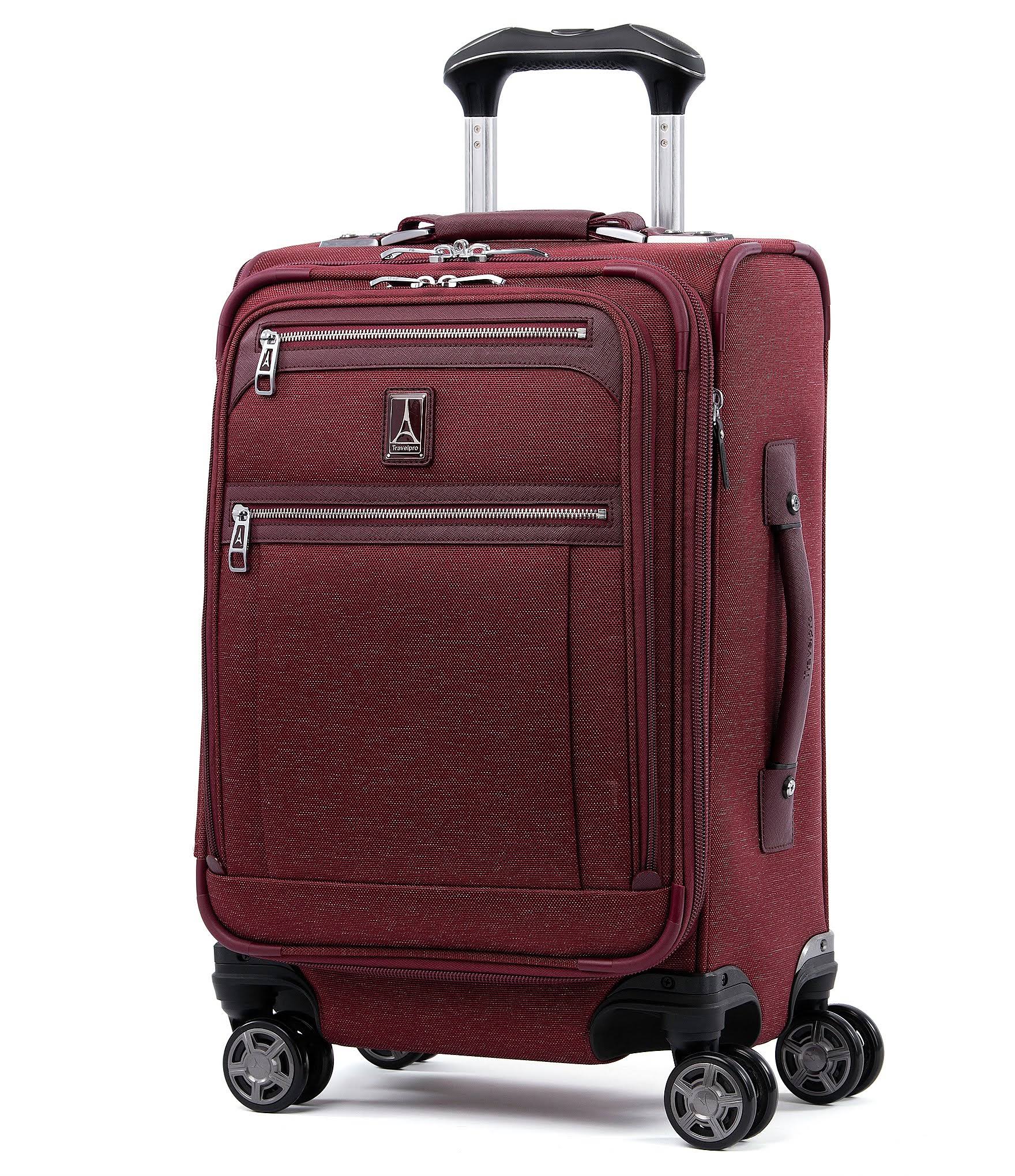 Travelpro Platinum Elite 20 Expandable Business Plus Carry on Spinner - Bordeaux