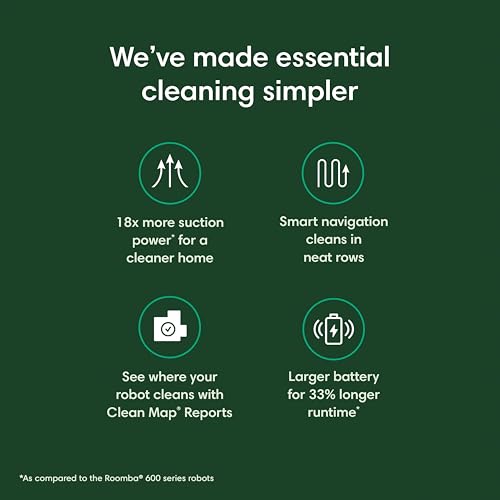 iRobot Roomba Vac Robot Vacuum (Q0120) - Easy to use, Power-Lifting Suction, Multi-Surface Cleaning, Smart Navigation Cleans in Neat Rows