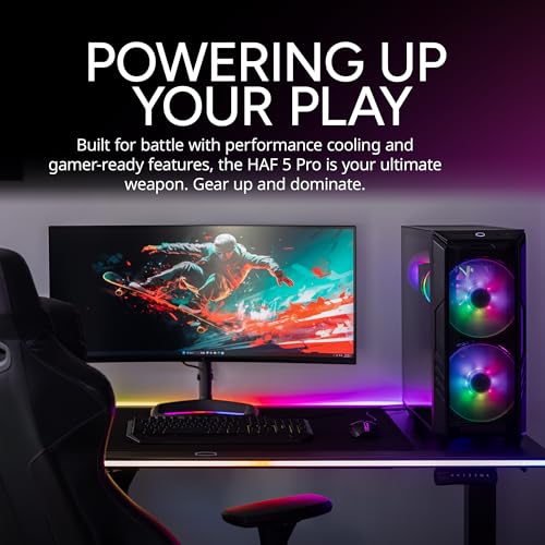Cooler Master HAF 5 Pro AMD RYZEN 7 7800X3D 4.2 GHz | Gigabyte RTX 5070 12GB & B650 Motherboard | 32GB (2x16GB) DDR5 6000MHz | 2TB Gen4 M.2 | WiFi |