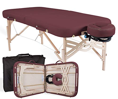 EARTHLITE Premium Portable Massage Table Package SPIRIT - Spa-Level Comfort, Deluxe Cushioning incl. Flex-Rest Face Cradle & Strata Face Pillow