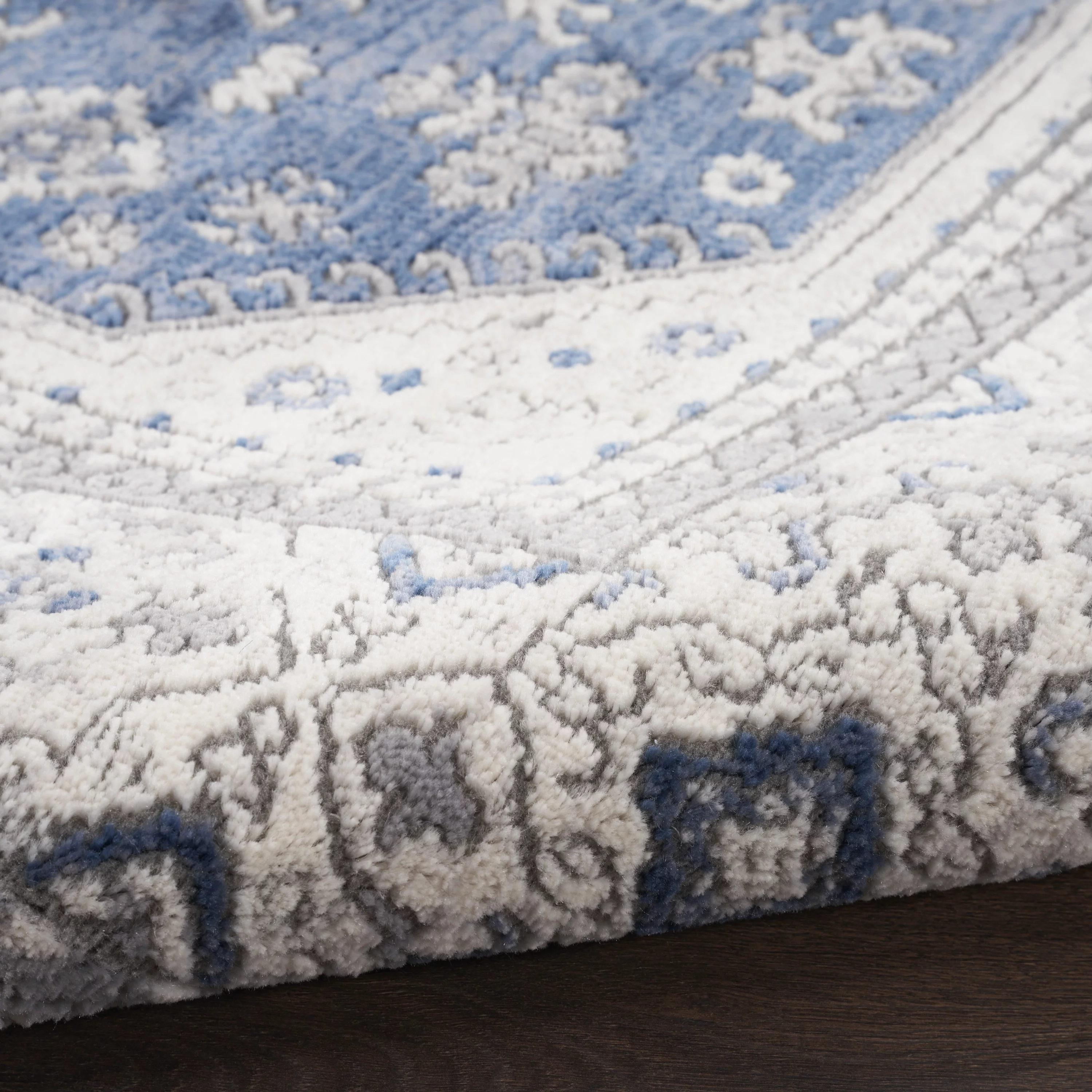 Nicole Curtis Series 4 Persian Grey/Navy 7'10" x 9'10" Area Rug (8x10)